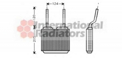 VAN WEZEL 37006132 -  Теплообменник, отопление салона